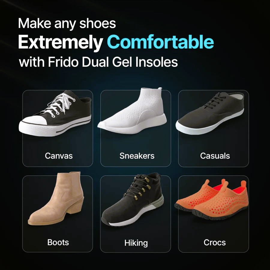 frido dual gel insoles